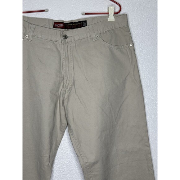NWT Deadstock Vintage Harvard Jeans USA Mens Khaki Chino Pants 34X30.5 See Pics - Picture 3 of 16